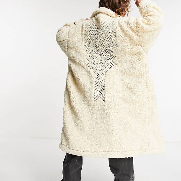 Free People Cream Teddy Jacket - Picture 3 of 15